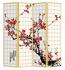 Japanese Room Divider Shoji Rice Paper 4 Panel Sakura Cherryblossom White